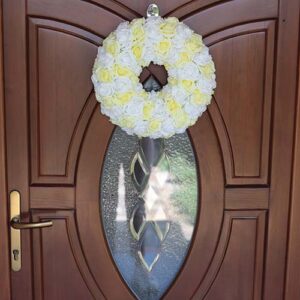rose door wreath | home decoration design